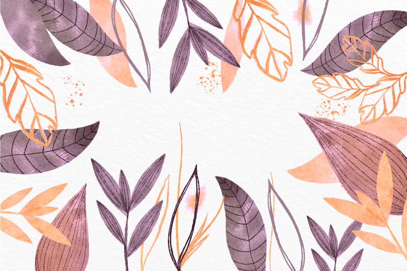 Gull dekorative blader vinylteppe hjemmekontor - Tenstickers