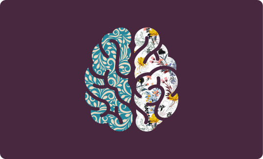 Botanisk yin yang vinyl teppe blomster og planter - Tenstickers