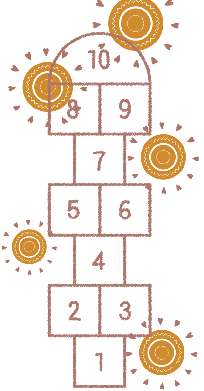 Nordisk hoppe paradis vinyl vinylteppe - Tenstickers