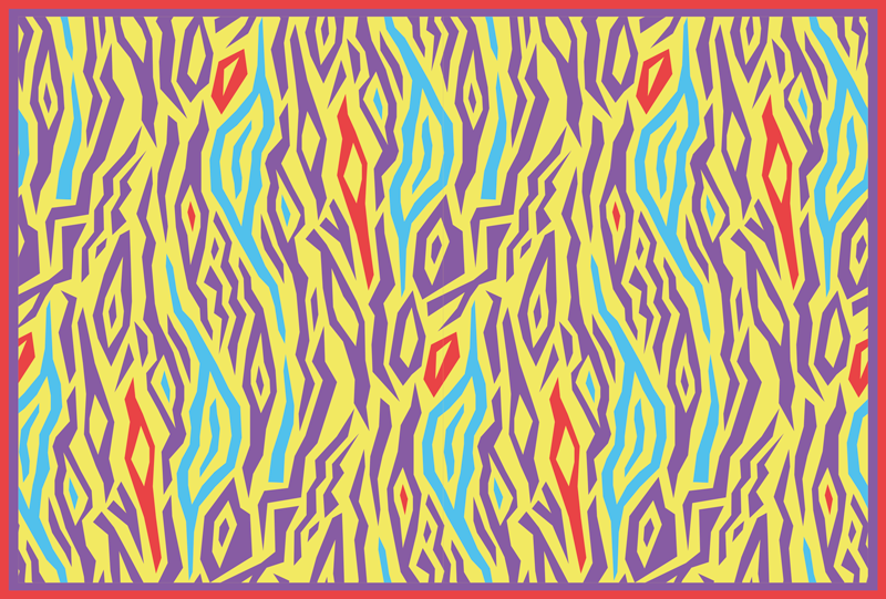 Abstrakte sebrastriper vinyl teppe geometrisk - Tenstickers