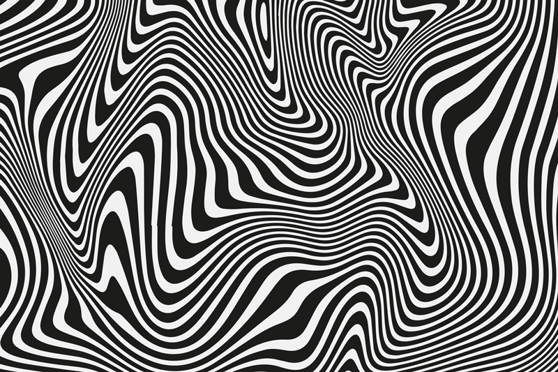 Zebra 3d-effekt vinyl teppe - Tenstickers