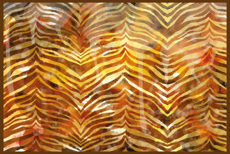 Zebra akvarell tekstur dyreprint vinylteppe - Tenstickers