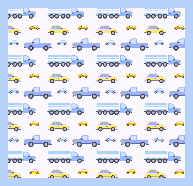 Typer lastebil barn vinylteppe - Tenstickers