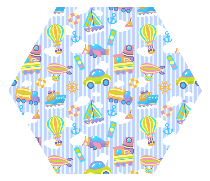 Barndomsbilder vinyl teppe spedbarn - Tenstickers