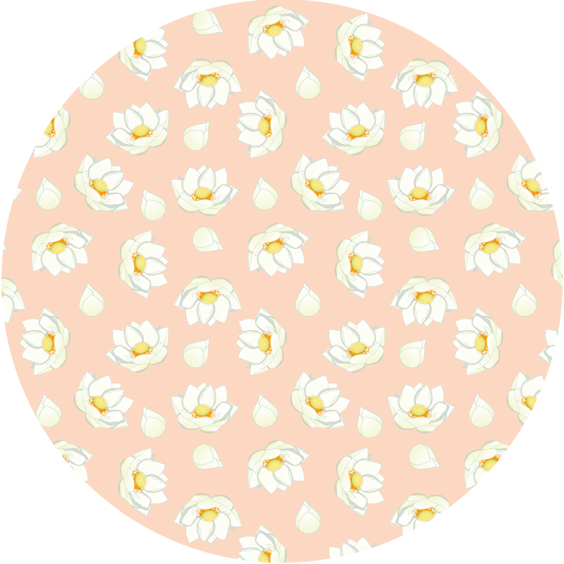 Floral blomst vinyl teppe blomster og planter - Tenstickers