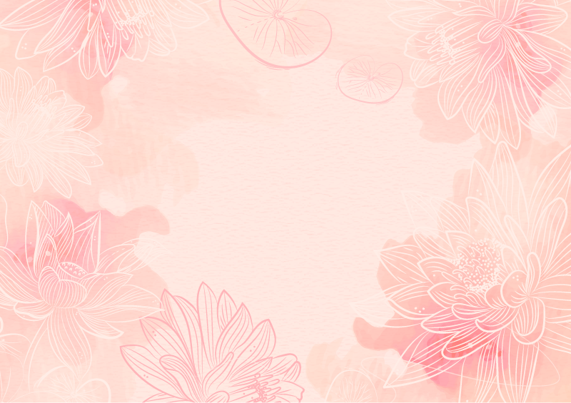 Floral ro vinyl teppe blomster og planter - Tenstickers