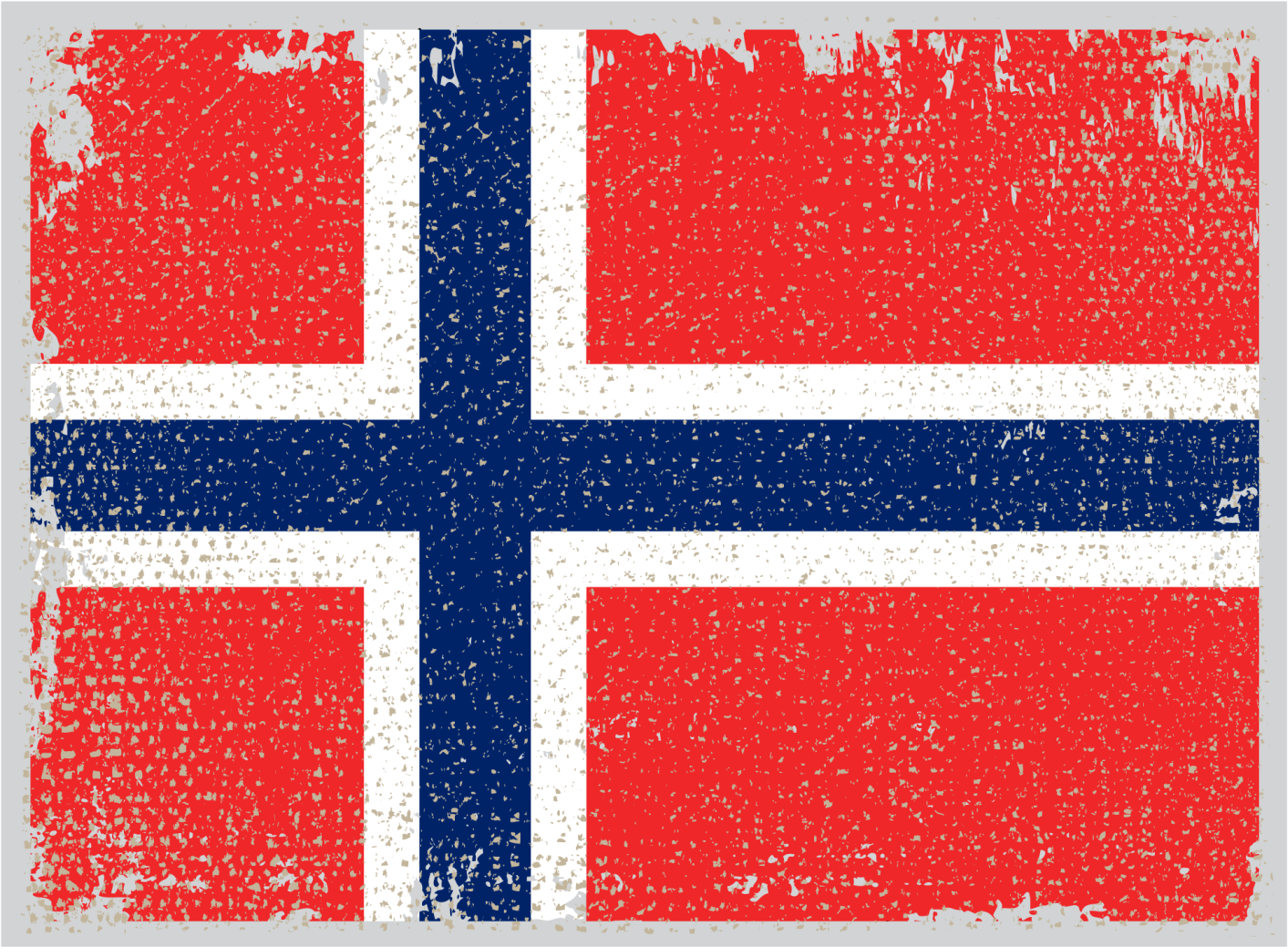 Norge flagg etnisk vinylteppe - Tenstickers