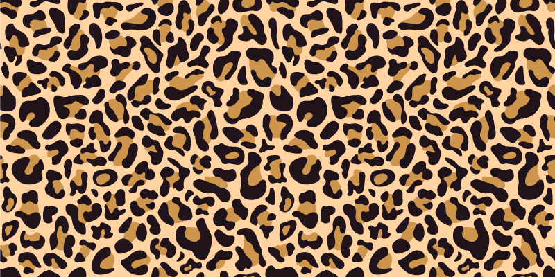 Leopardtrykk dyretrykk vinylteppe - Tenstickers