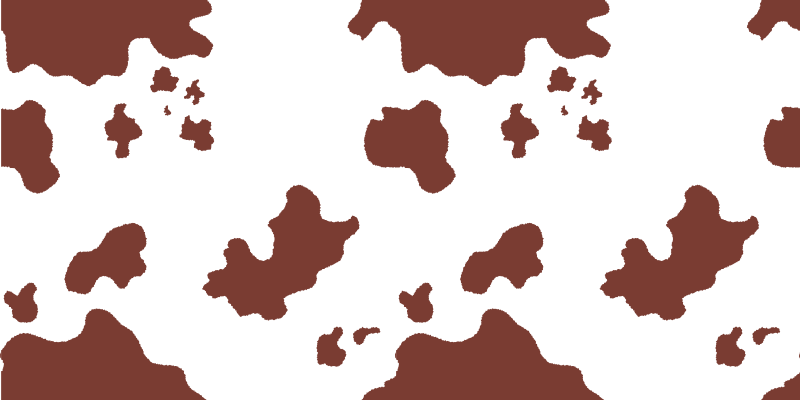 Okseskinn flekker vinyl teppe dyreavtrykk - Tenstickers