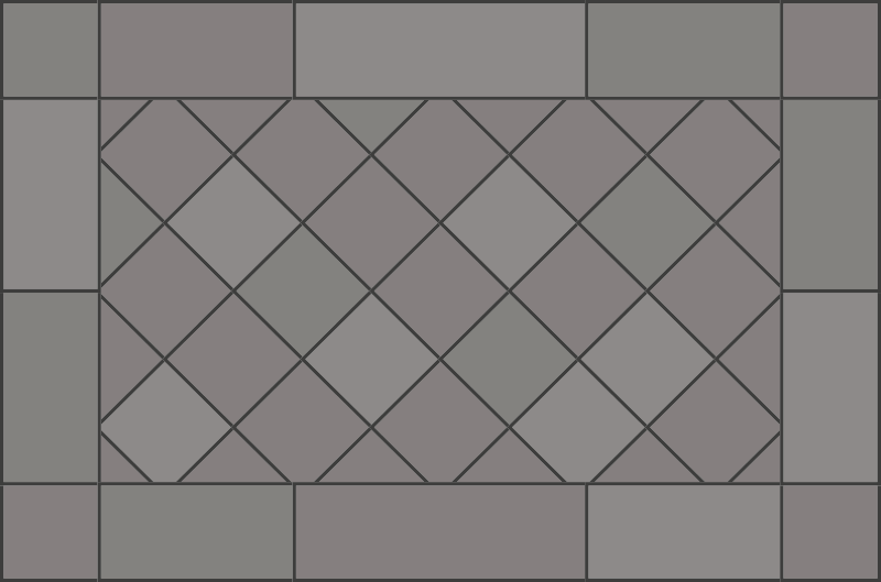 Flislagt geometri vinyl teppe hydraulisk - Tenstickers