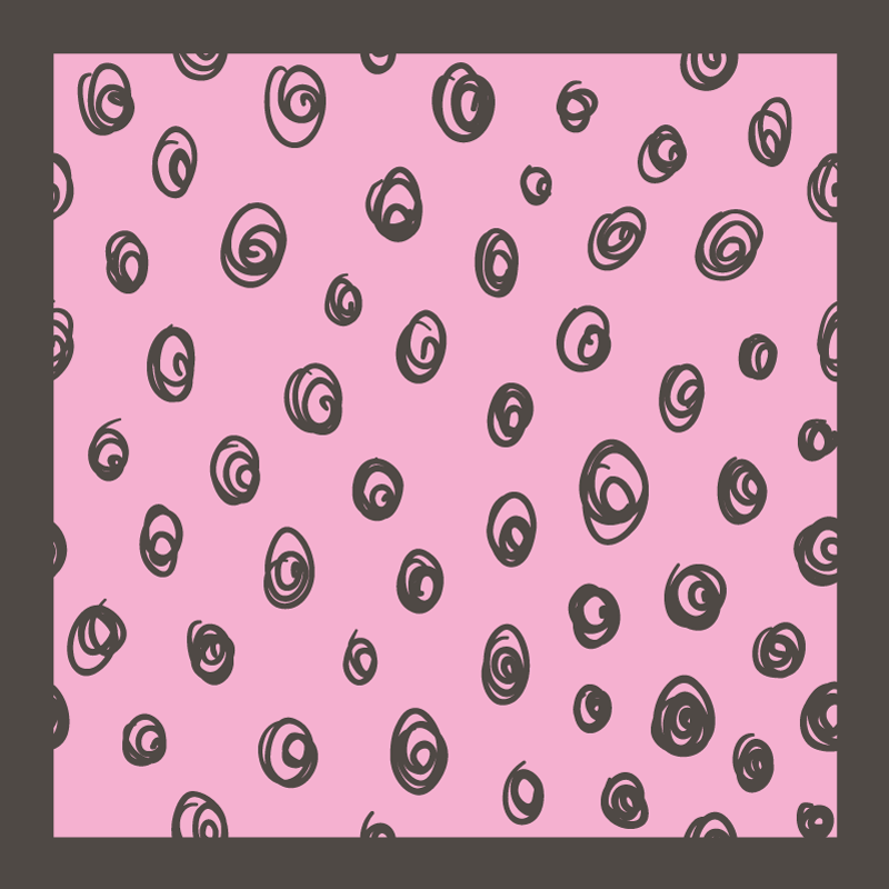 Spiralmønster dekor vinyl teppe soverom - Tenstickers