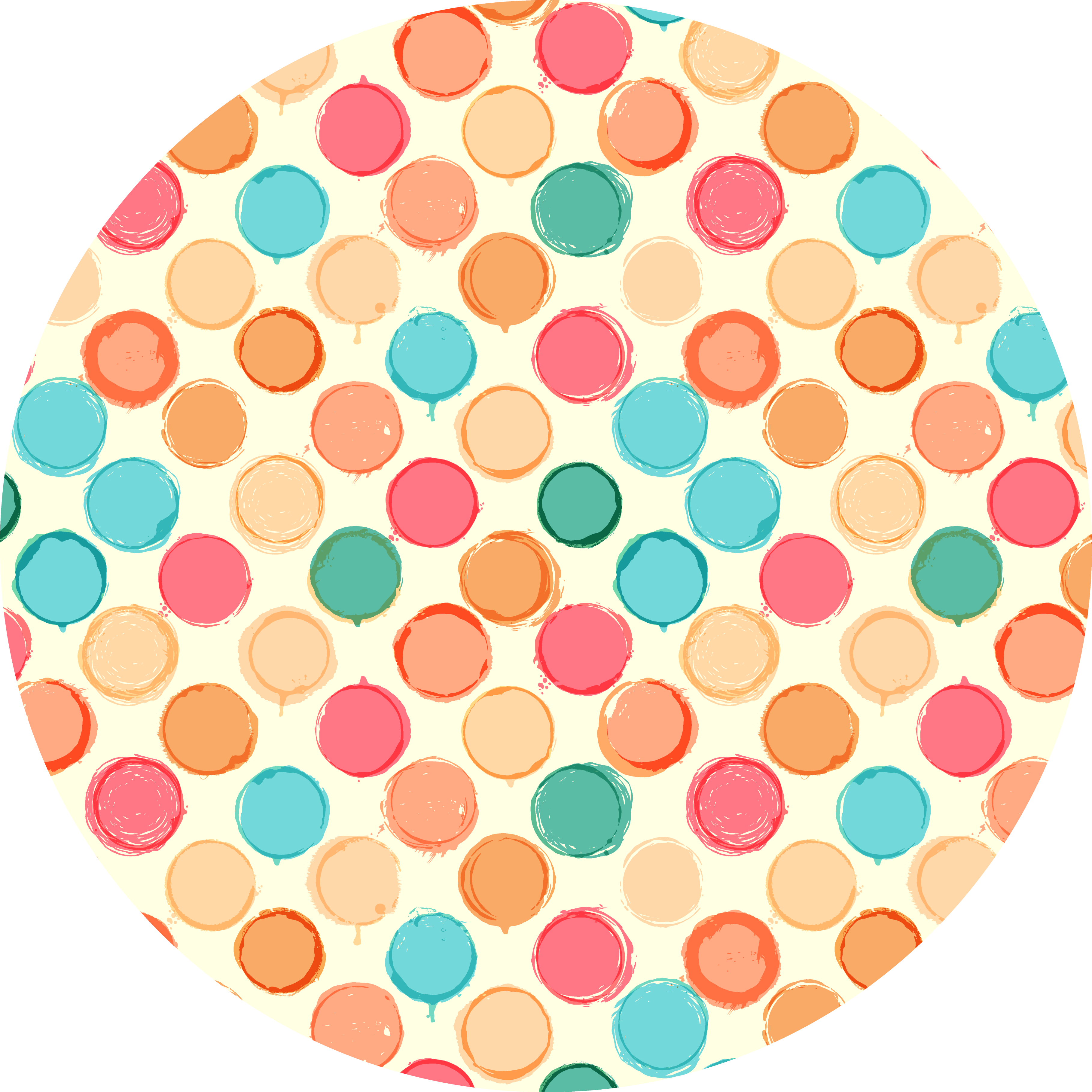 Malingssprut og polka dot geometriske tepper - Tenstickers