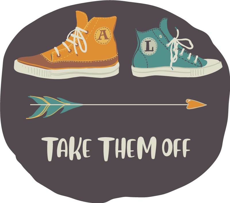 Søte sko tar dem av tilpasset teppe - Tenstickers