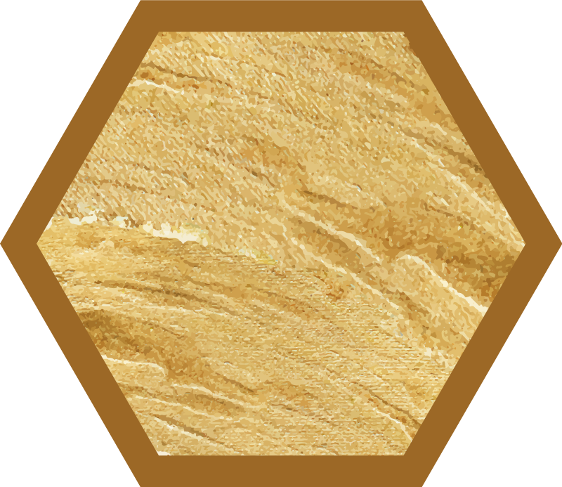 Sekskantet korntekstur vinyl teppe tre - Tenstickers