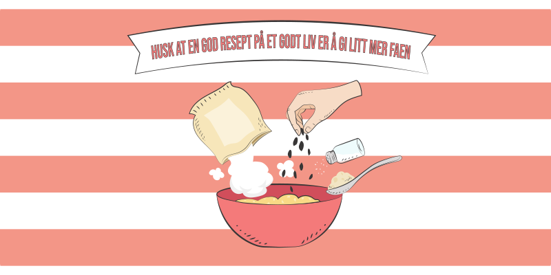 En god resept på et godt liv sitat vinylteppe - Tenstickers