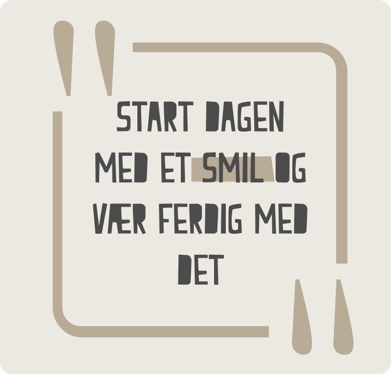 Start dagen med et smil sitat vinylteppe - Tenstickers