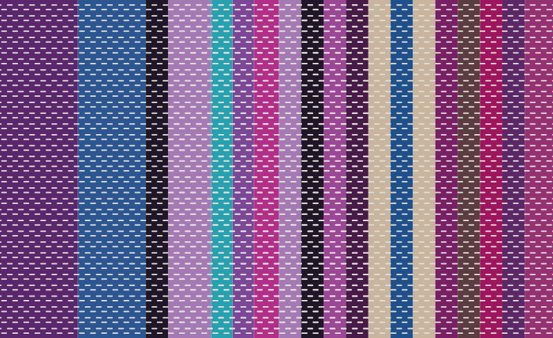 Lilla nyanser tekstur striper teppe - Tenstickers