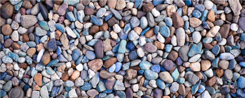 Fargerikt småstein kjøkken vinylteppe - Tenstickers