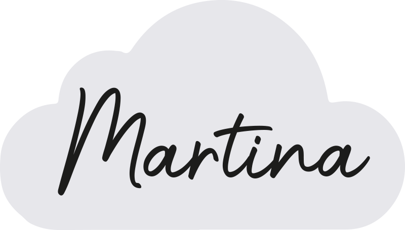 Grå sky med navn Vinyl teppe flere barn - Tenstickers