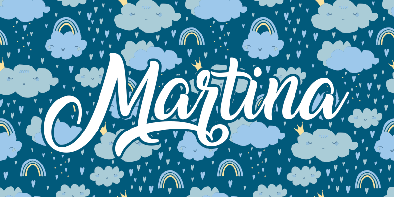 Regn, skyer og regnbuer personlig matte - Tenstickers