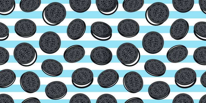 Oreo mønster kjøkken gulvfliser - Tenstickers