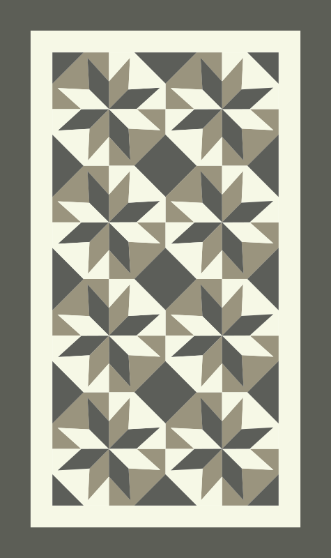 Beija stjerner fliser vinylteppe - Tenstickers