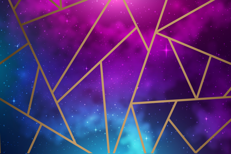 Galakse trekant fliser teppe - Tenstickers