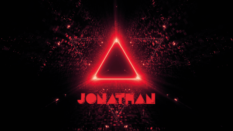 Rød trekant personlig vinylmatte - Tenstickers