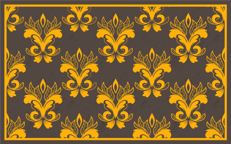 Vintage vinylgulvkluter vintage teppe - Tenstickers