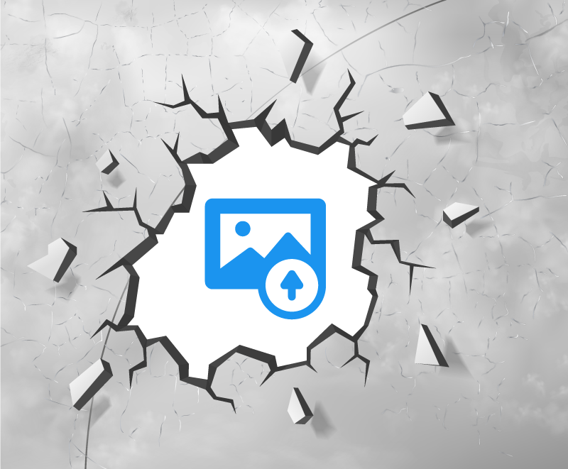 Grå knust betong med foto vinyl teppe - Tenstickers