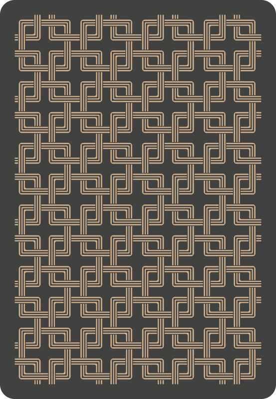 Elegante linjemønstre vinyl teppe mosaikk - Tenstickers