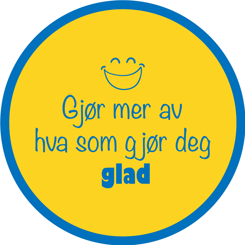 Gjør det som gjør deg lykkelig sitat tilpasset vinyl teppe - Tenstickers