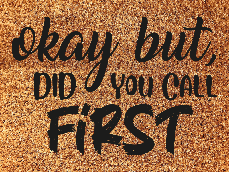 Velkomstmatte ringte du første entré - Tenstickers