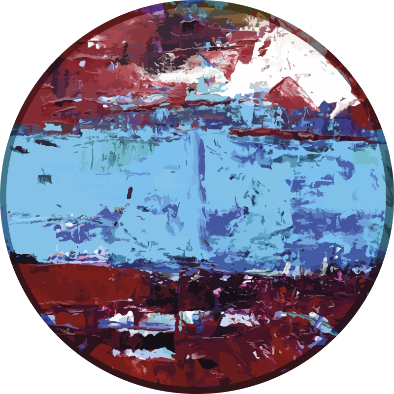 Livlige geometriske former tekstur vinyl teppe - Tenstickers