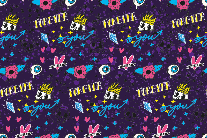 For alltid du designer Vinyl teppe flere barn - Tenstickers