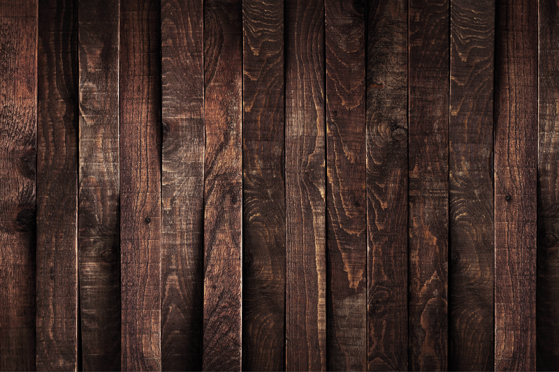 Treplank vintage vinyl teppe - Tenstickers