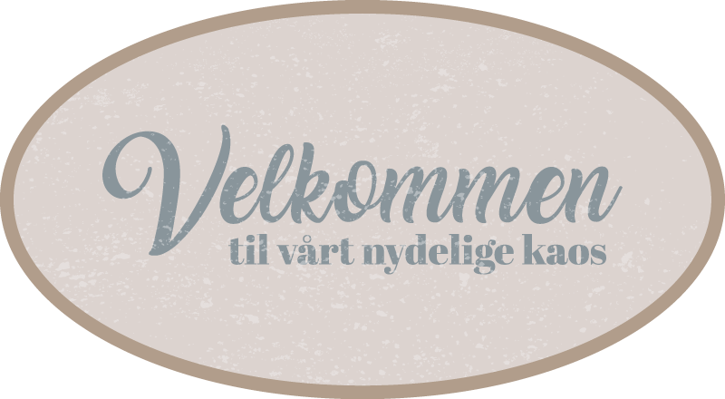 Velkommen til vårt kaotekst vinyl teppe - Tenstickers