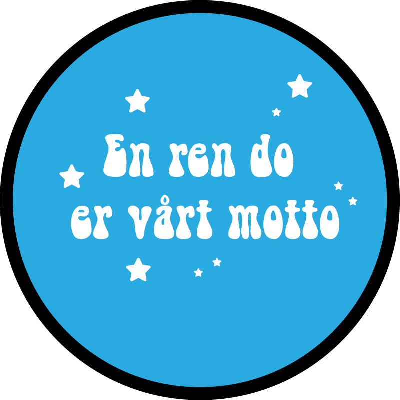Et rent skåltekst vinyl teppe - Tenstickers