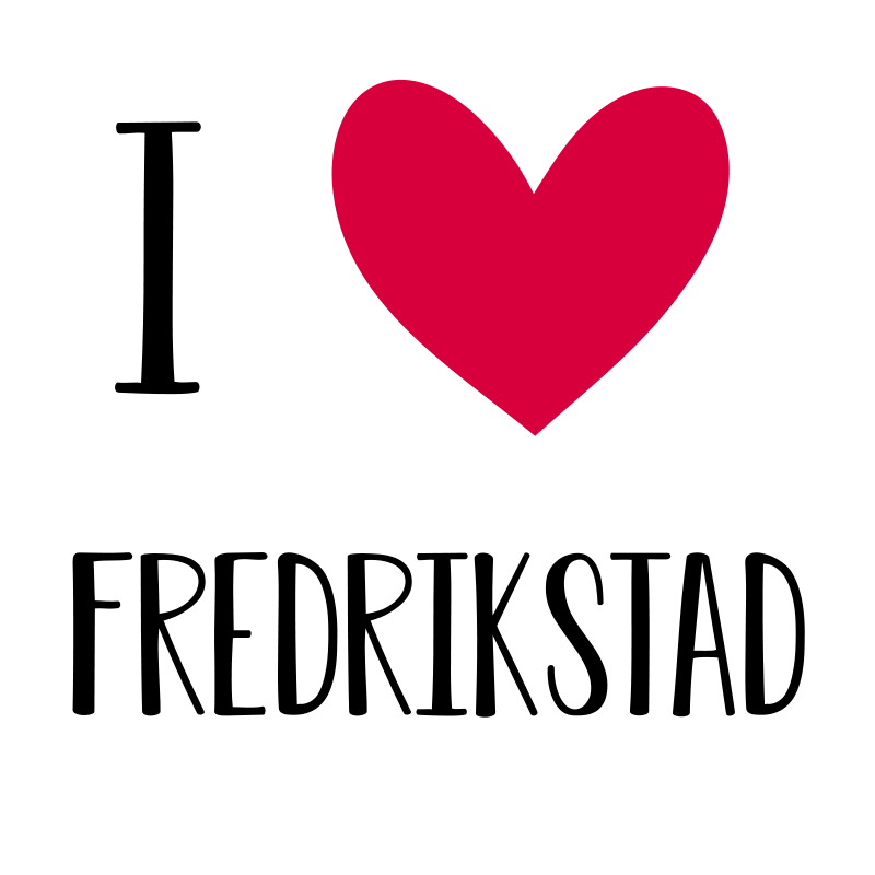 Jeg elsker fredrikstad nordisk vinyl teppe - Tenstickers