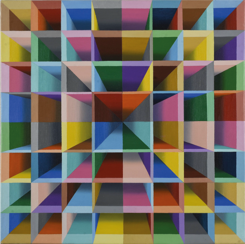 Moderne kunst fargerike moderne vinyl teppe - Tenstickers