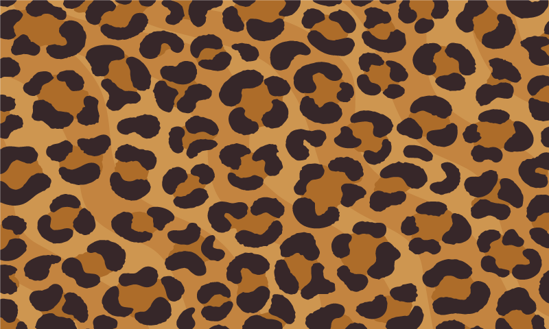 Jaguar skin animal print vinyl teppe - Tenstickers
