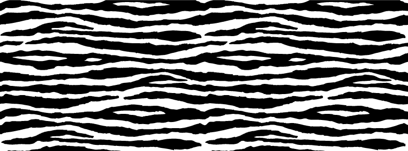 Zebra striper dyretrykk vinyl teppe - Tenstickers