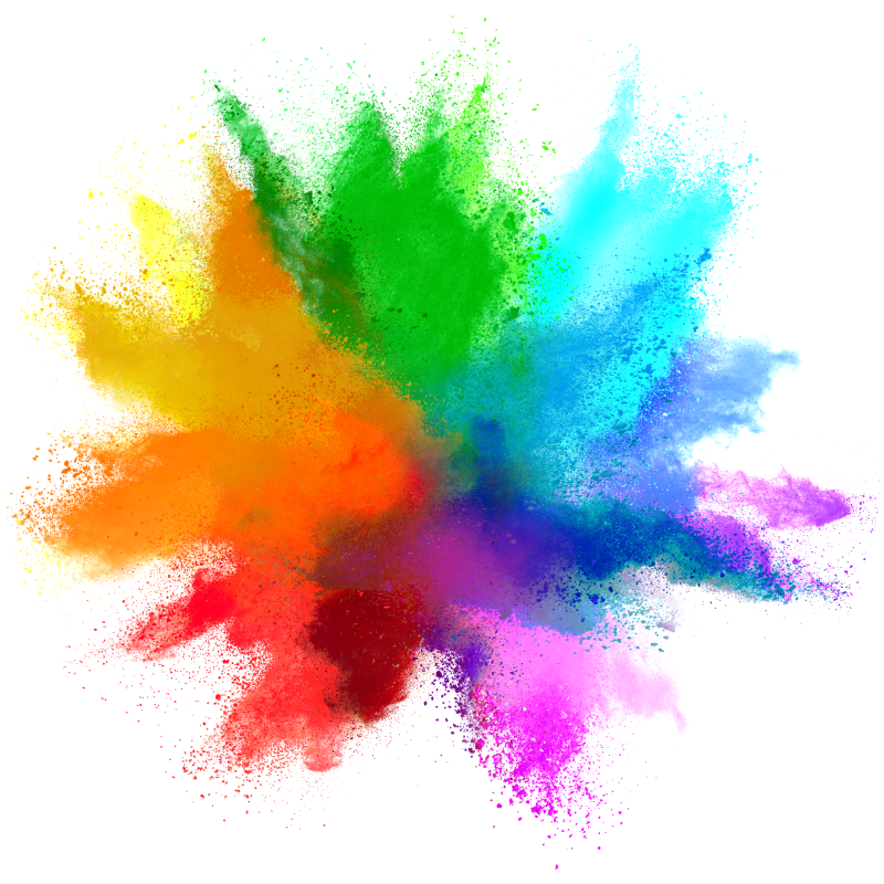 Fargeeksplosjon moderne vinyl teppe - Tenstickers