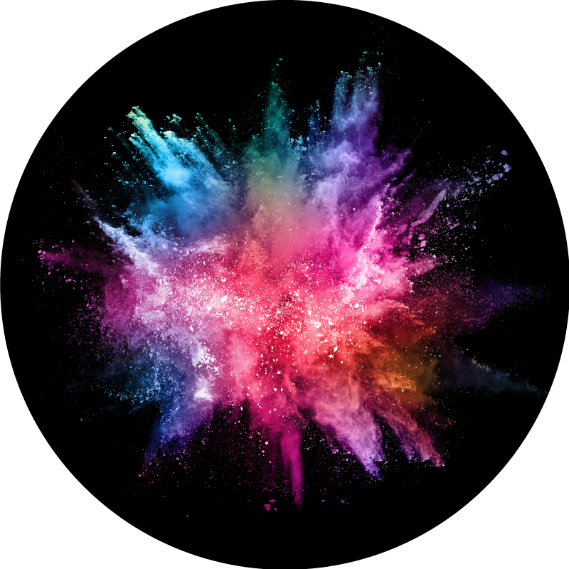 Pulvereksplosjon soverom vinyl teppe - Tenstickers