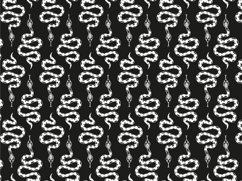 Stilig slangemotiv vinyl teppe dyr - Tenstickers