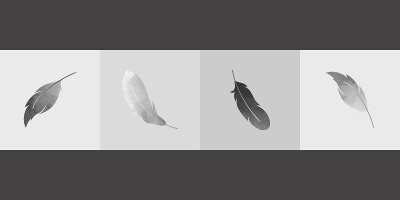 Fjærminimalisme vinyl teppe dyr - Tenstickers