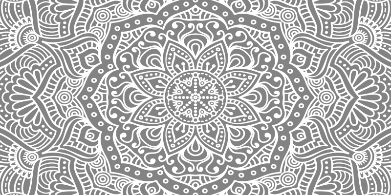 Elegant mandala soverom vinyl teppe - Tenstickers