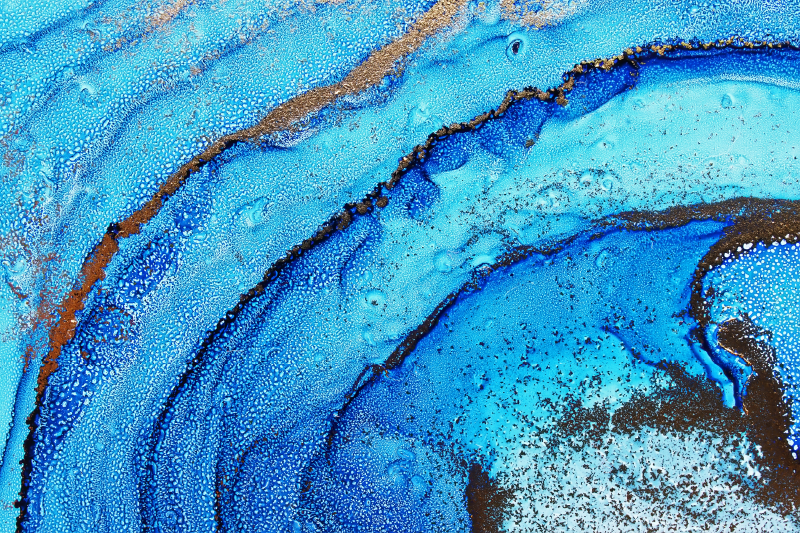 Abstrakt fargeblanding soverom vinyl teppe - Tenstickers