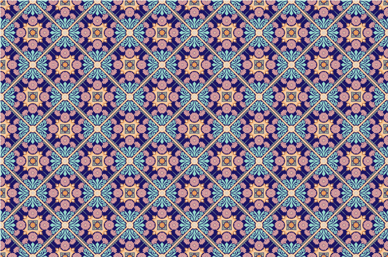 Fliser vinyl teppe i middelhavsstil - Tenstickers