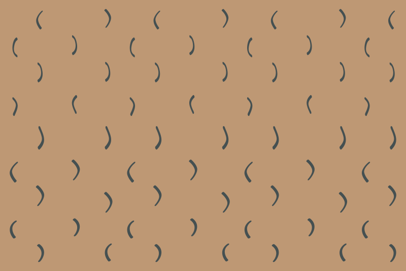 Buet brunt mønster vinyl teppe minimalistisk - Tenstickers